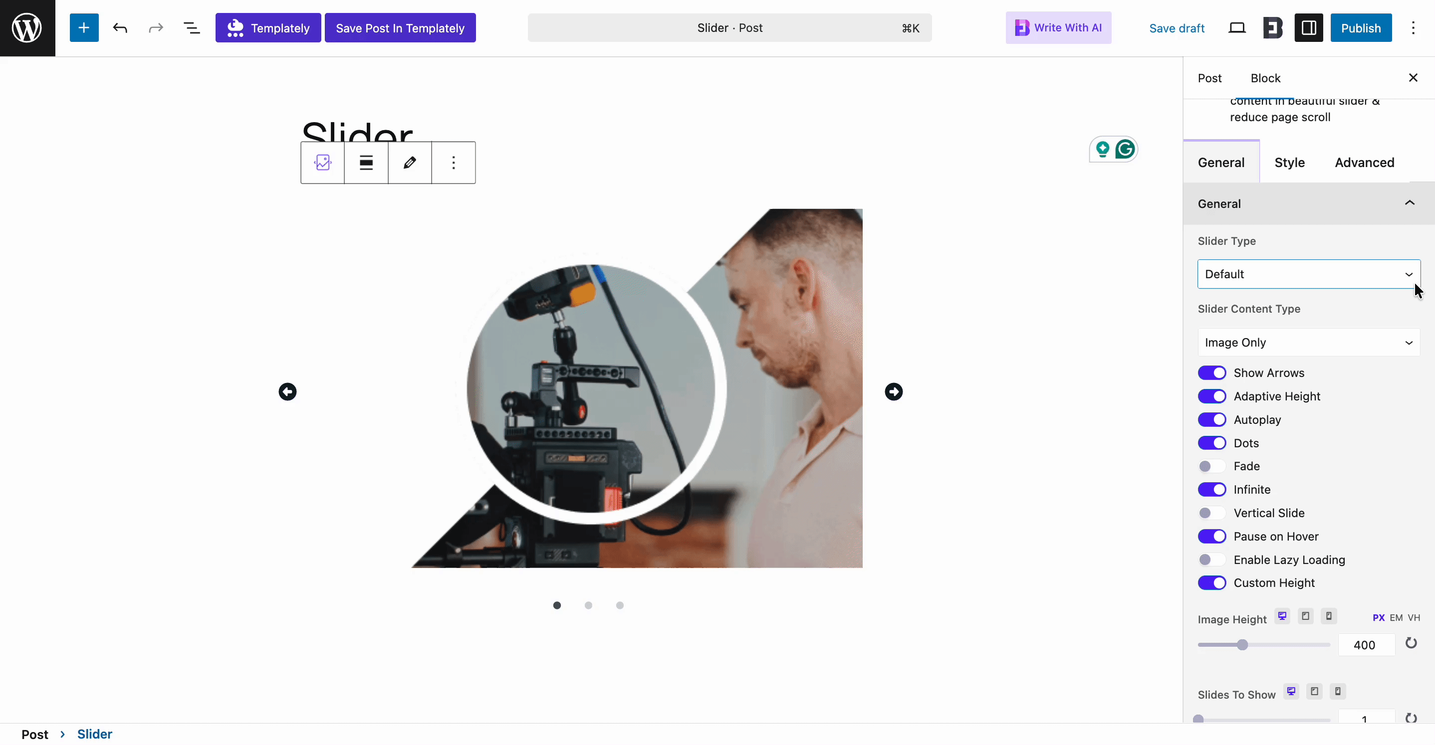 EB Slider 3 EB Slider Marquee effect
