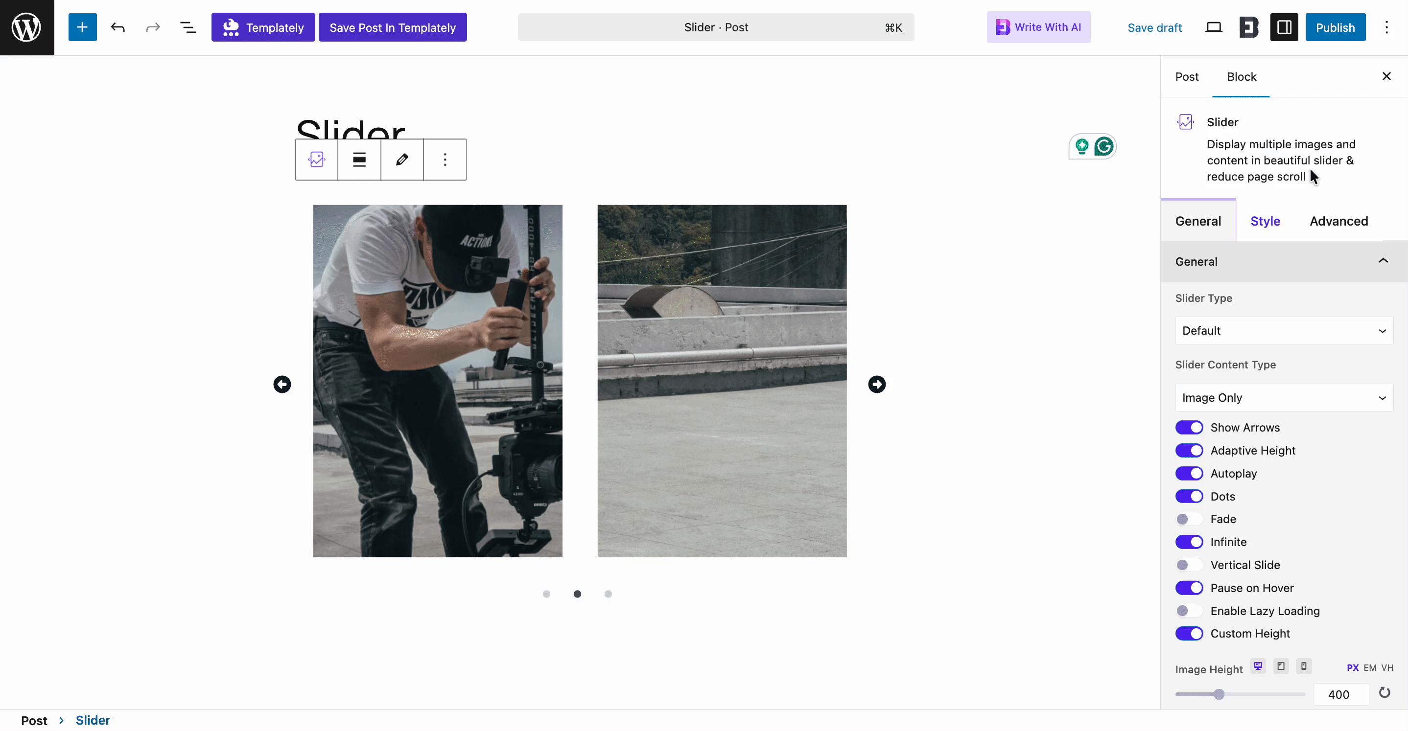 EB Slider 5 EB Slider style