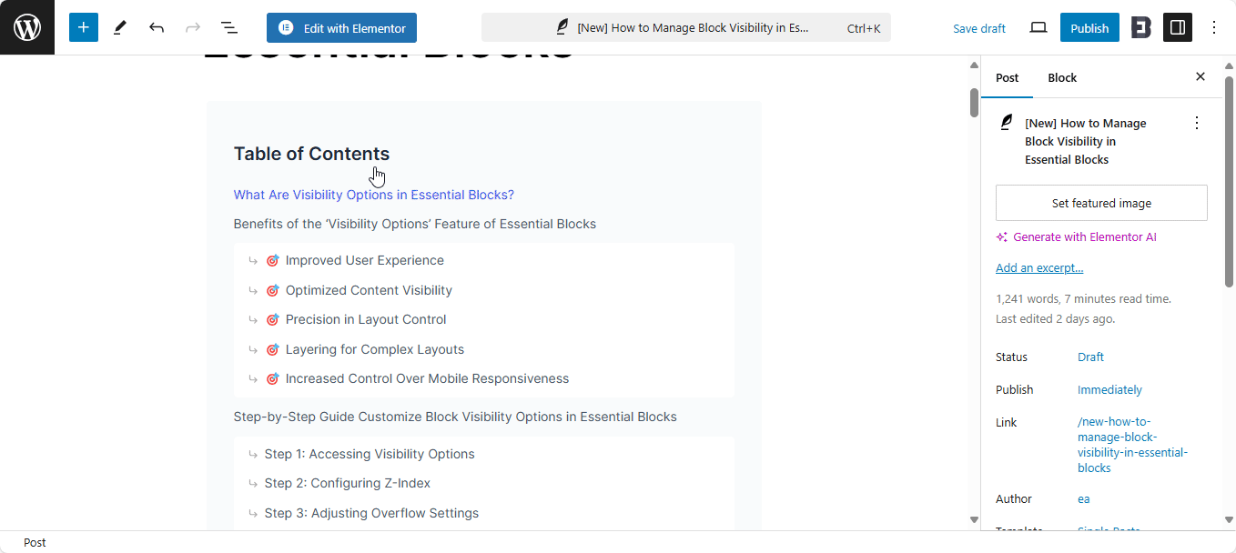 EB Table Of Contents 