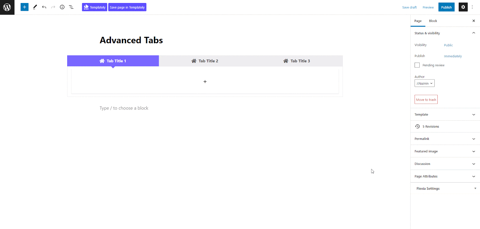 EB Advanced Tabs