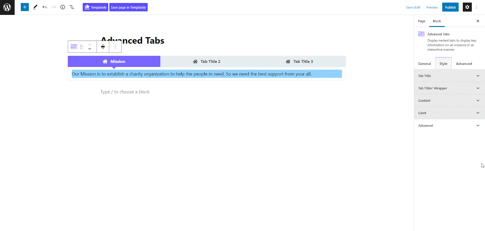 EB Advanced Tabs