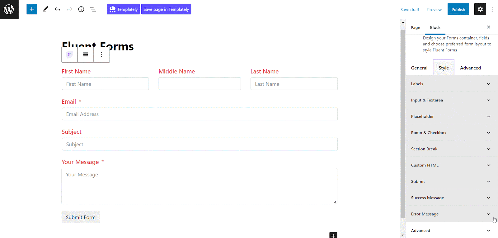 EB Fluent Forms