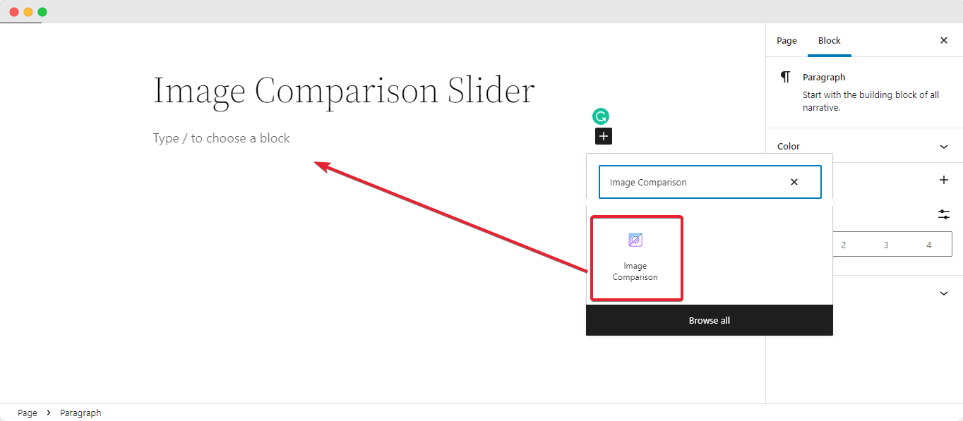 Image Comparison Slider