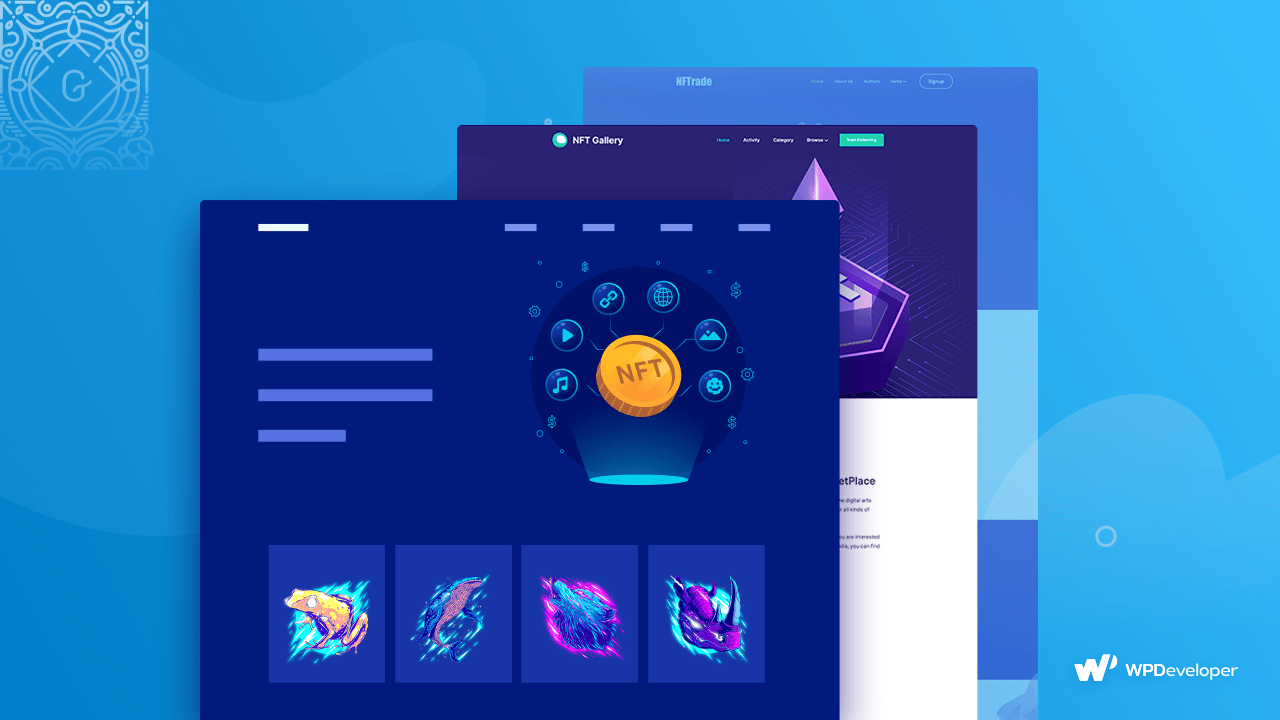 NFT Website Templates for Gutenberg