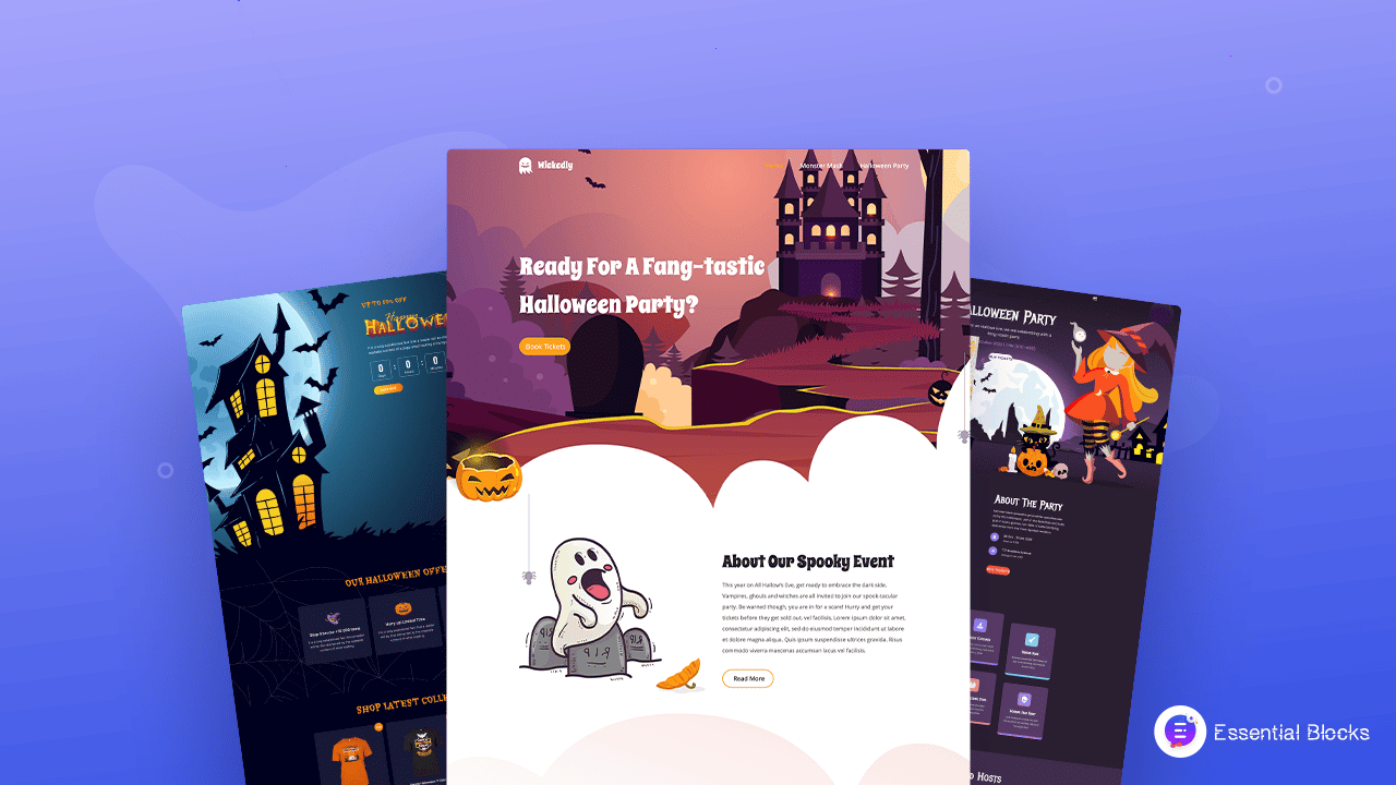 Halloween website template