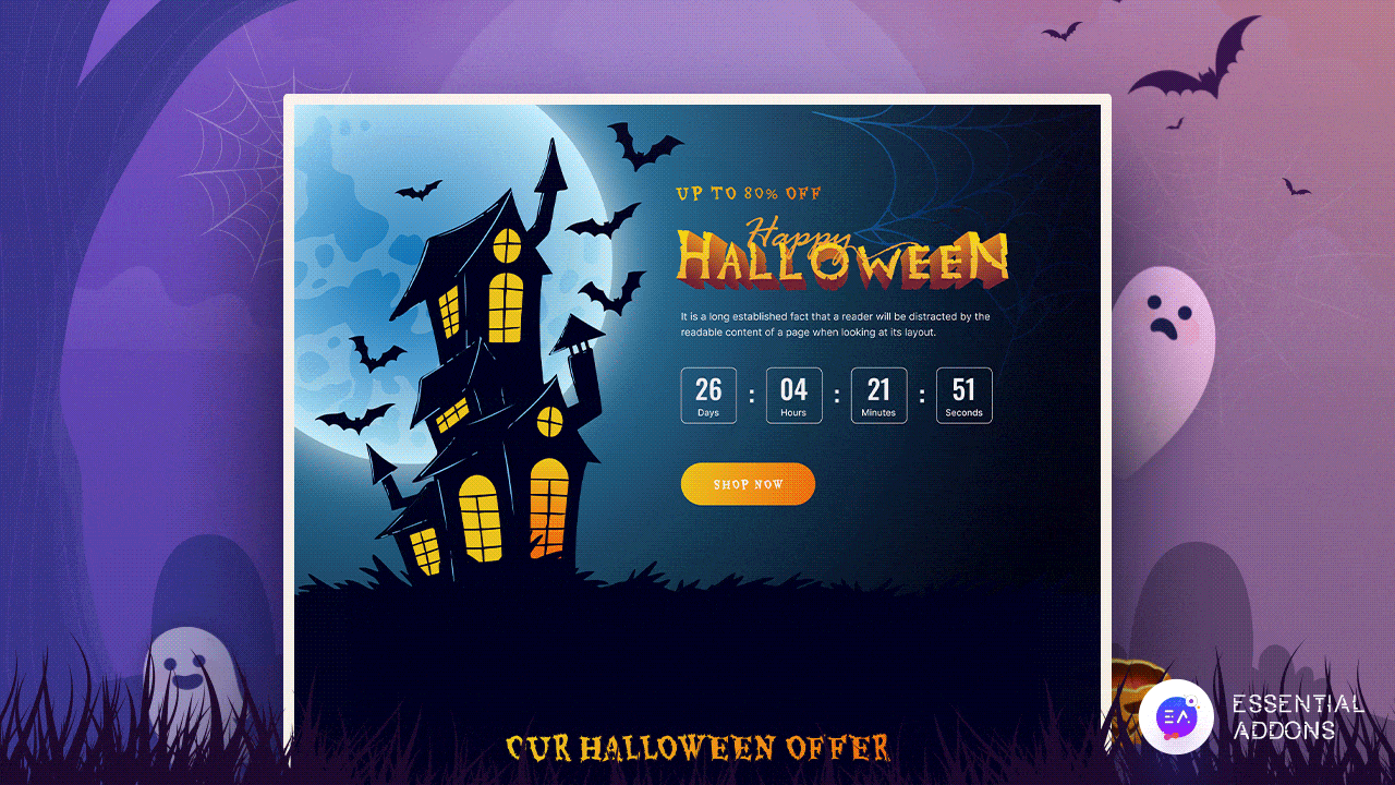 Halloween website template