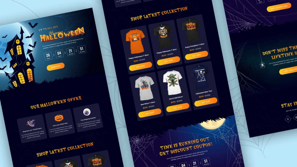 Halloween website template