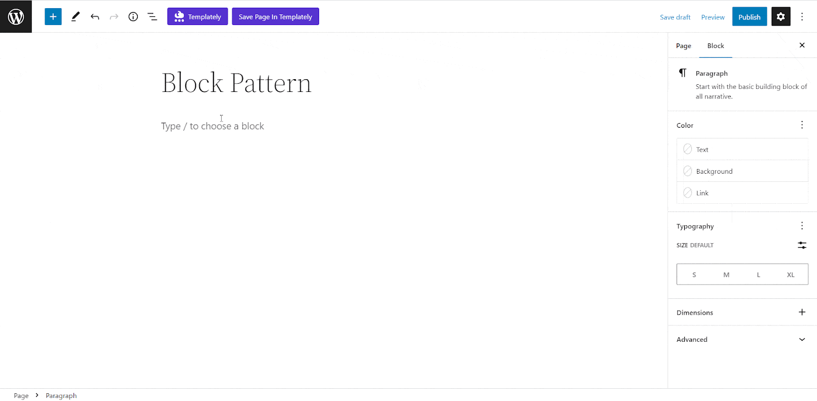 WordPress Block Patterns