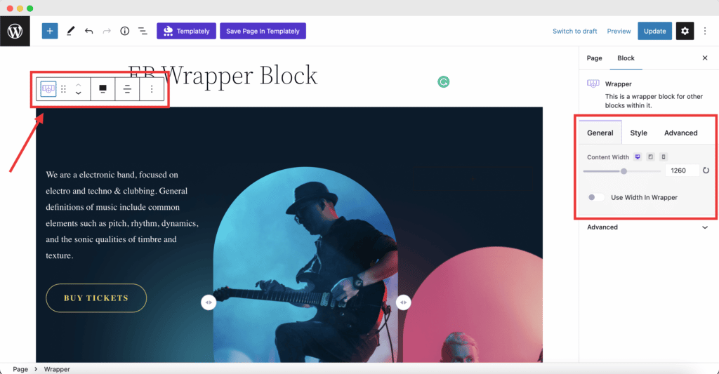 EB Wrapper Block