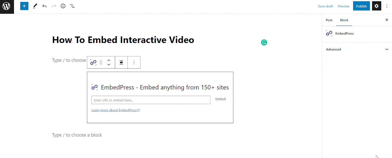 embed interactive videos