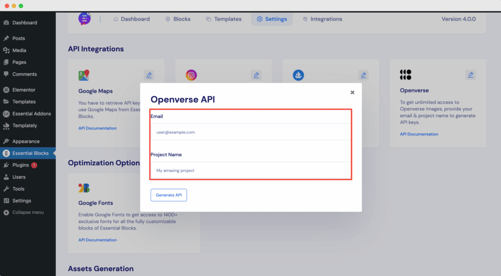 Openverse API