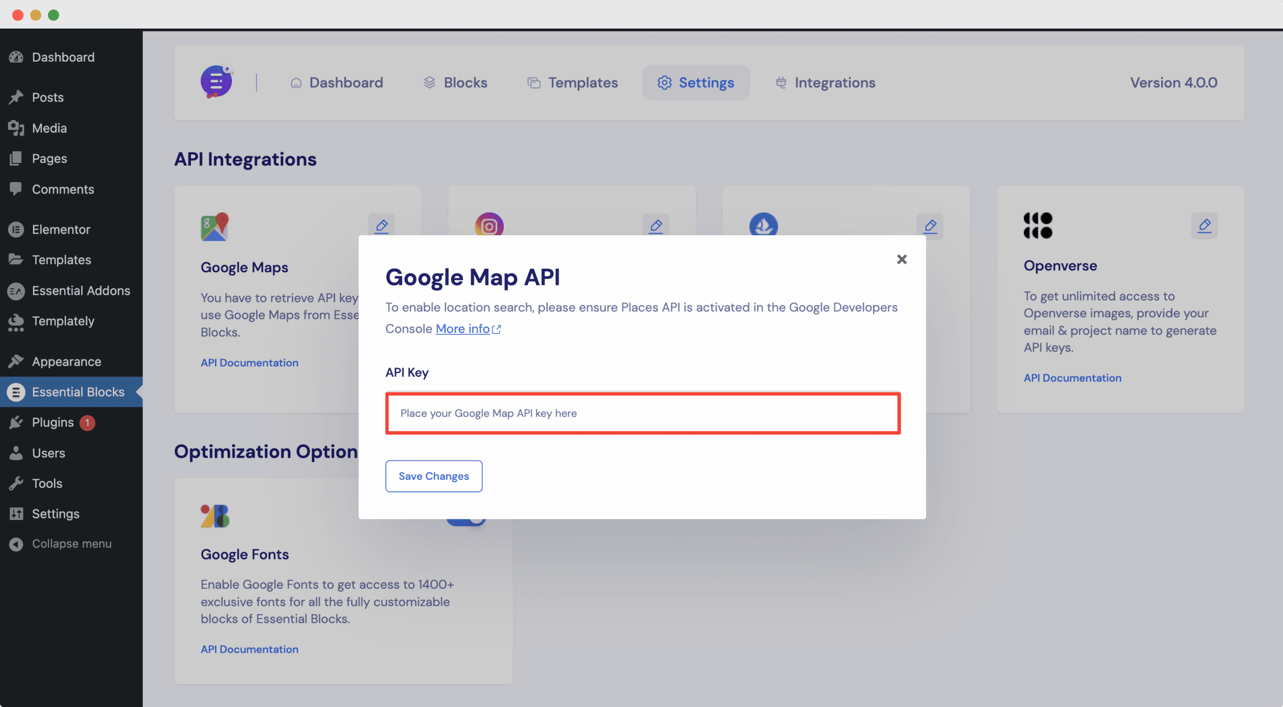 Google Maps API