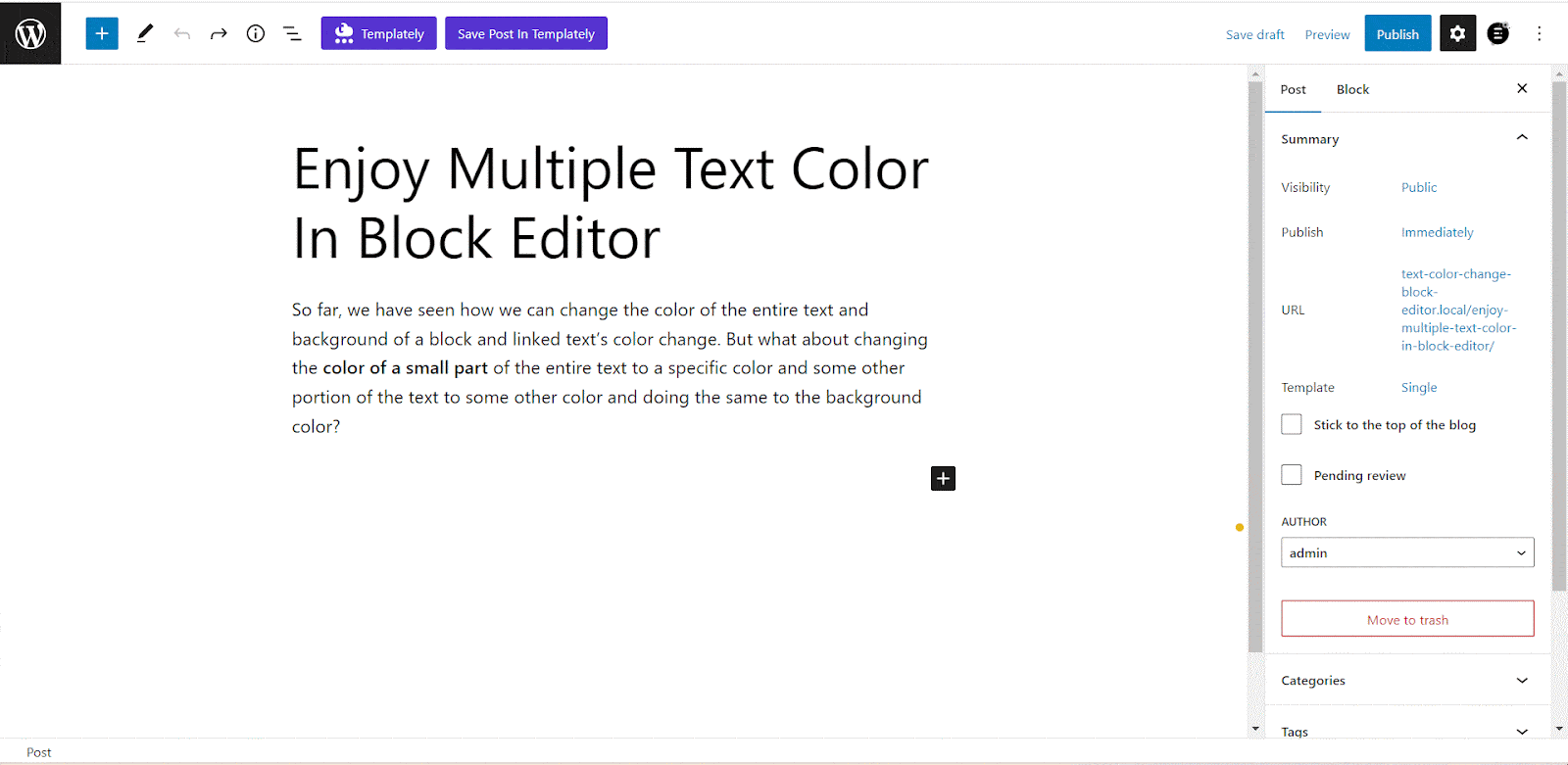 How To Change Text Color In WordPress