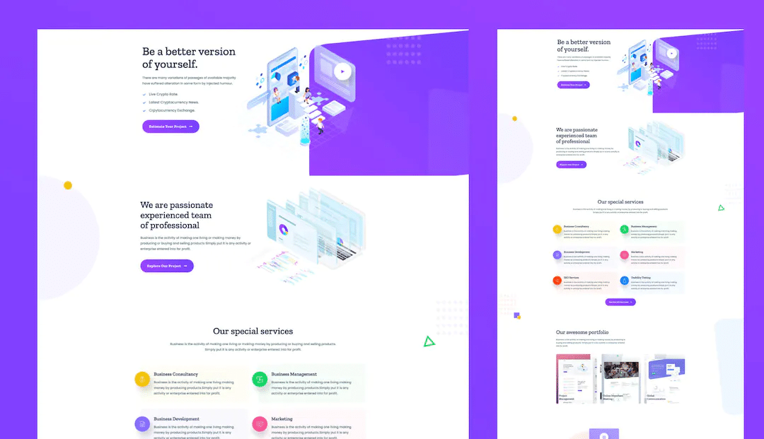 creative website templates