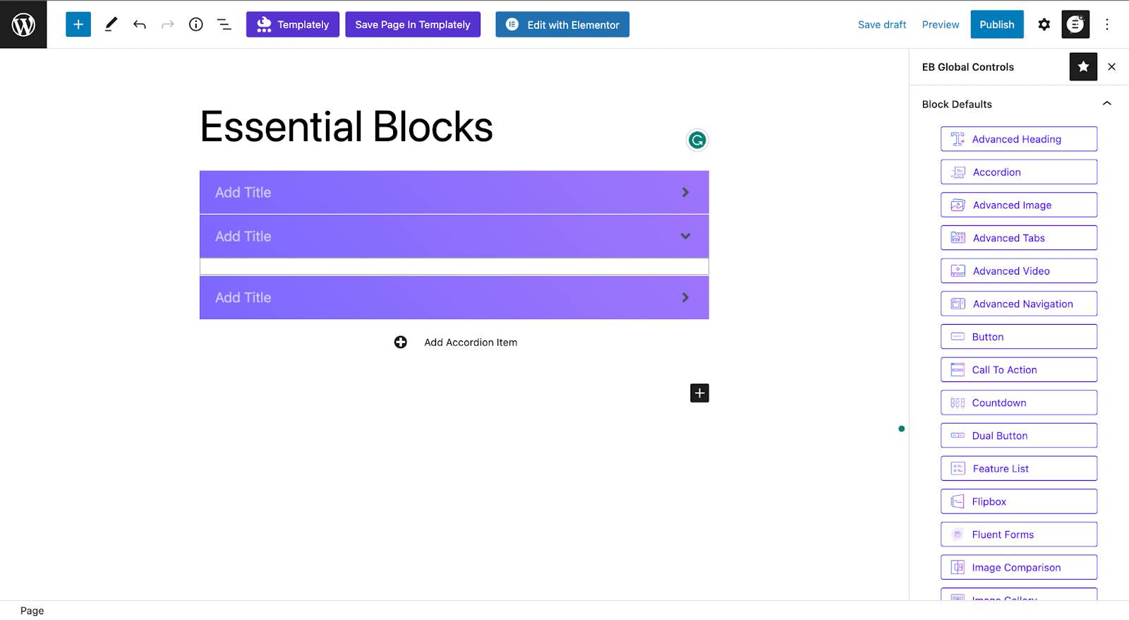 Essential Blocks Global Controls