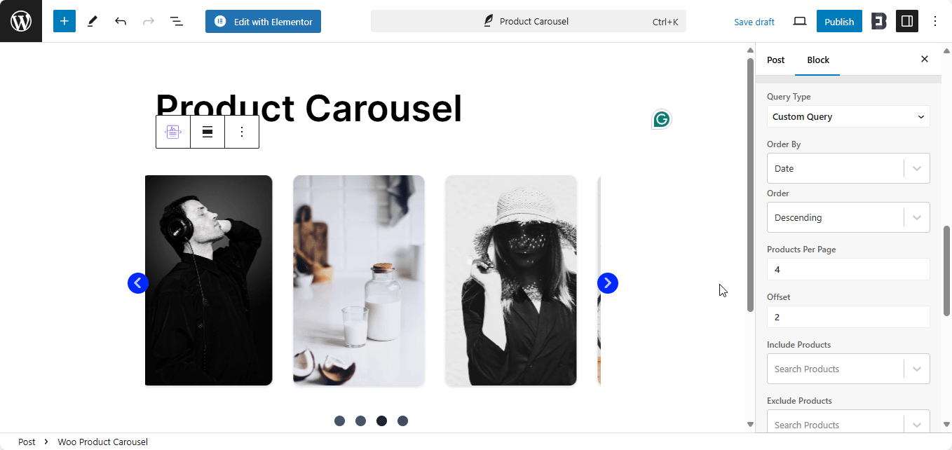 EB Woo Product Carousel