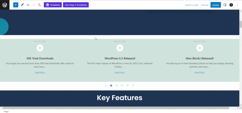 EB Timeline Slider | Essential Blocks