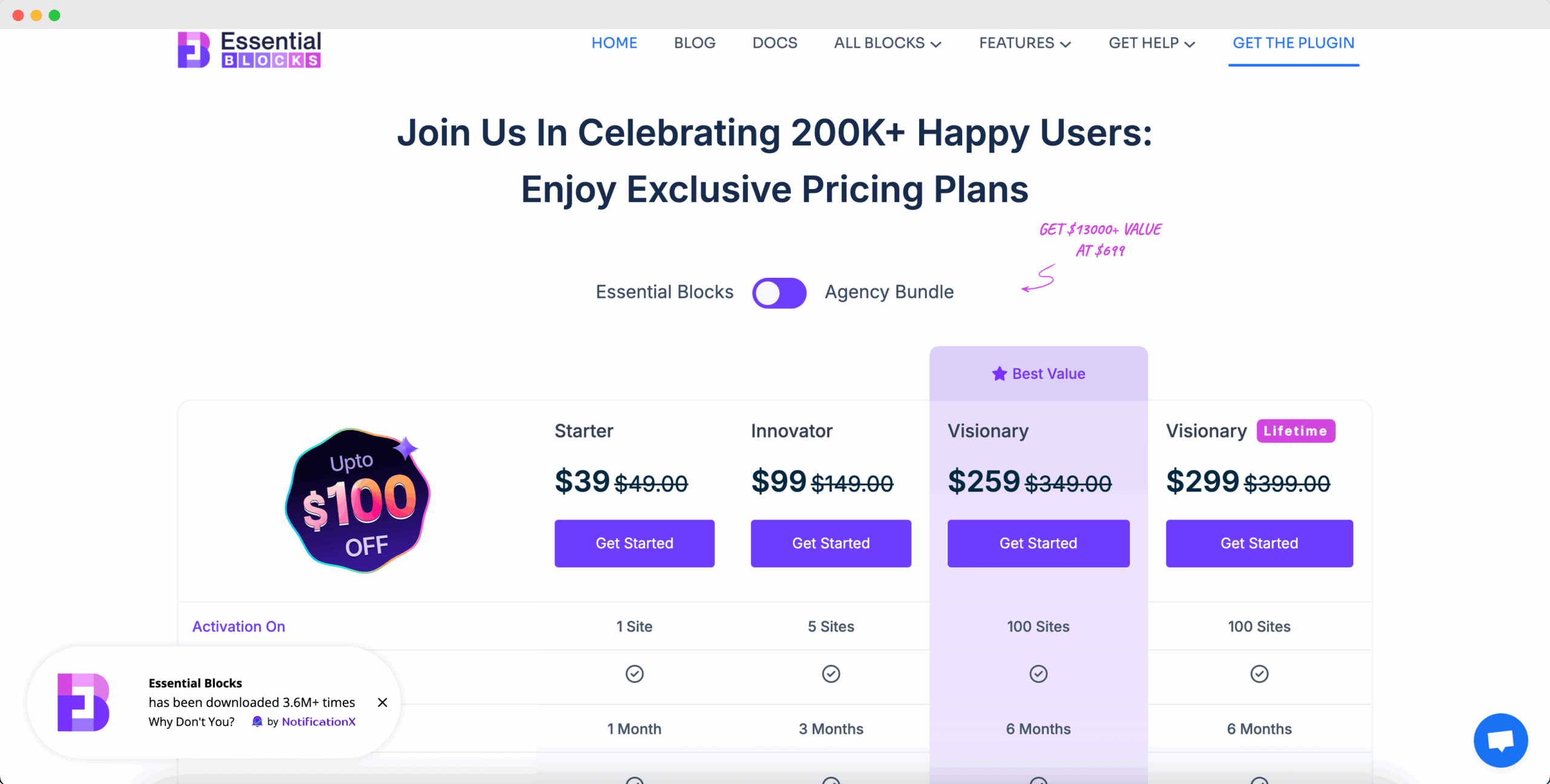 Purchase Essential Blocks PRO