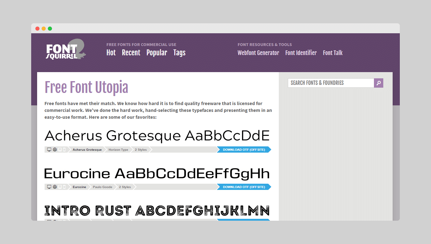 best websites for fonts