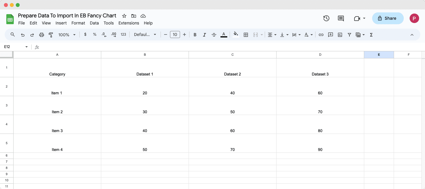 Prepare Data For The EA Fancy Chart