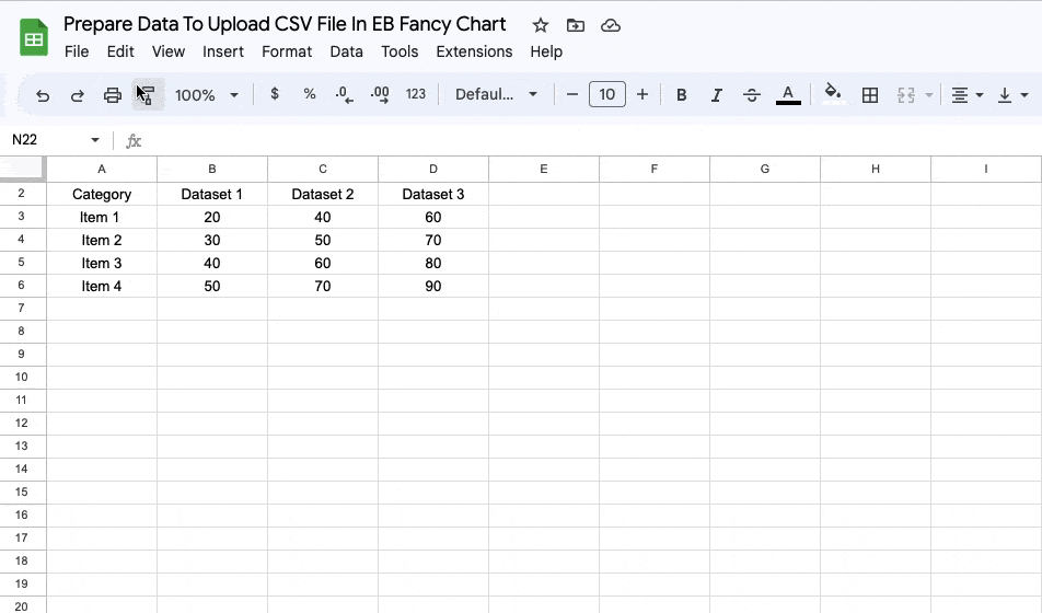 Prepare Data For EB Fancy Chart