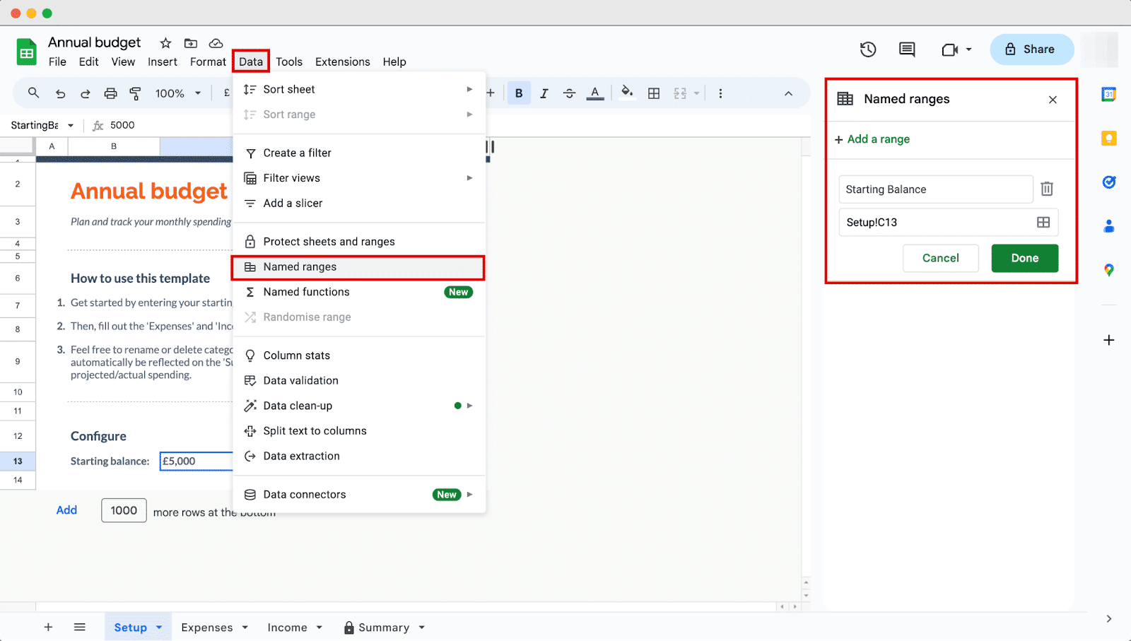 Google Sheets API keys