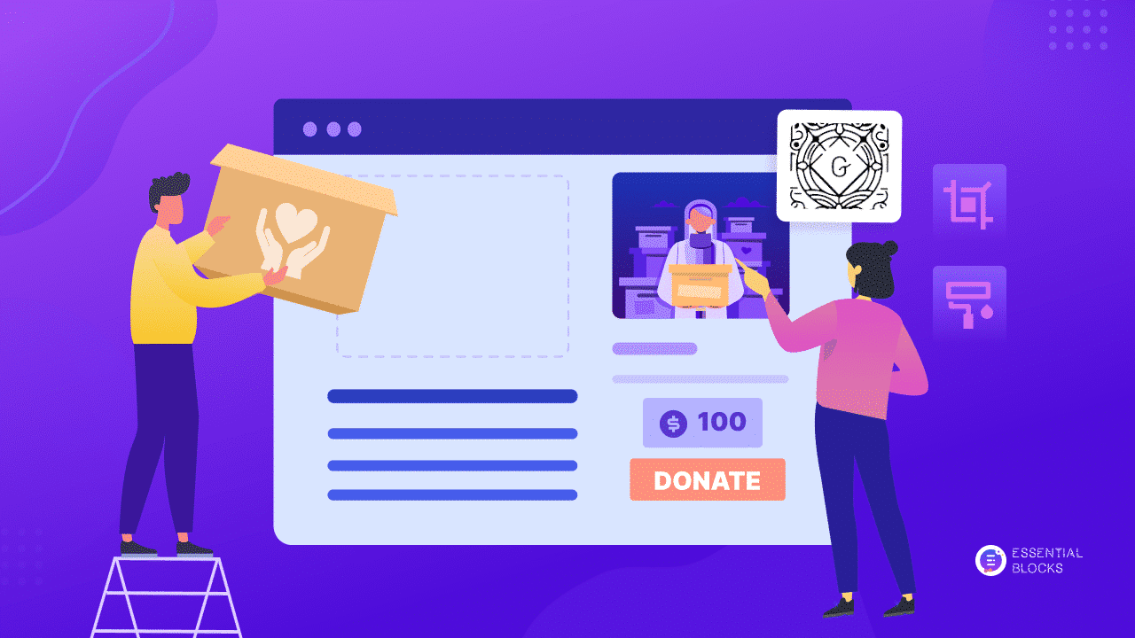 Donation Website In Gutenberg