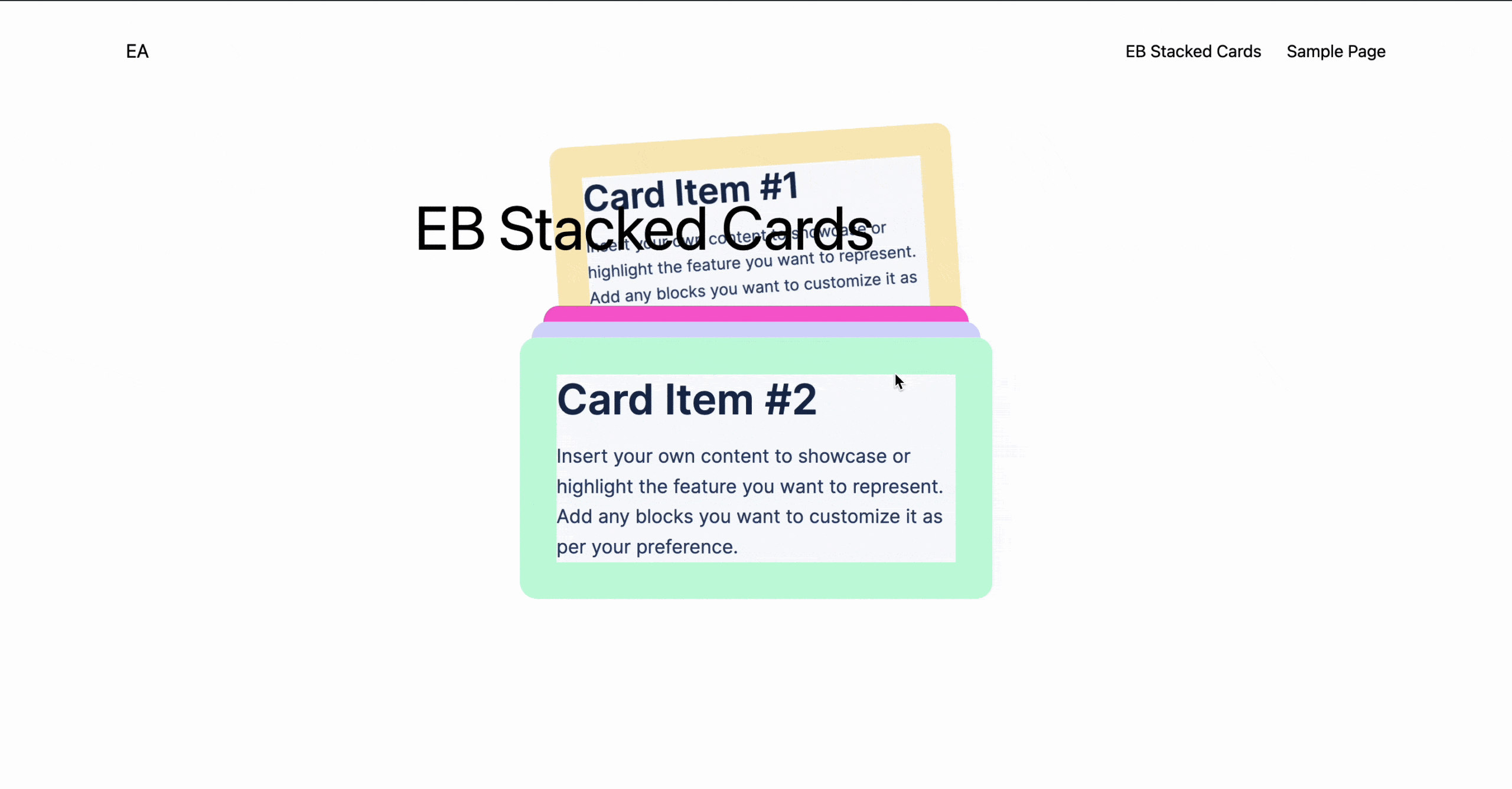 EB Stacked Cards