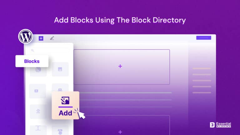 How to Add Blocks Using the Block Directory - Essential Blocks