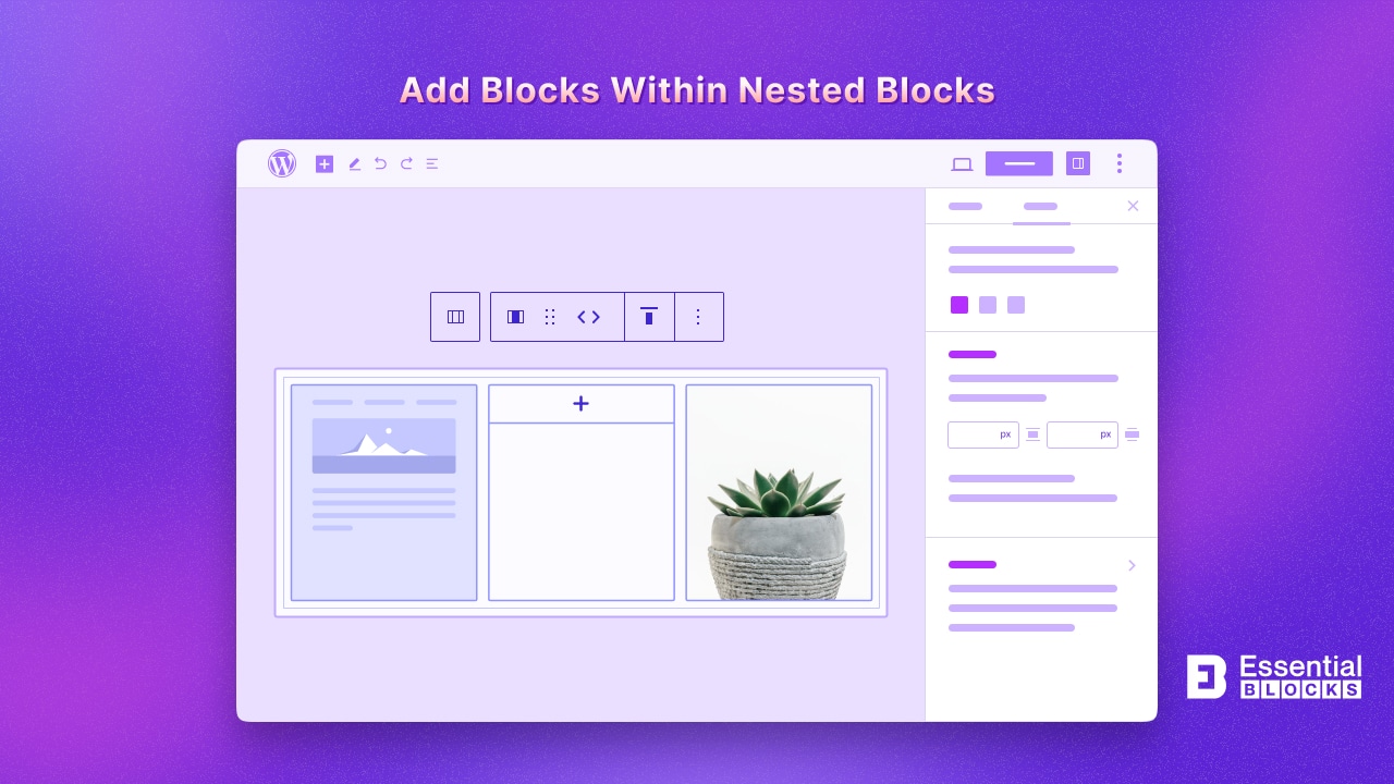 blocks within nested blocks