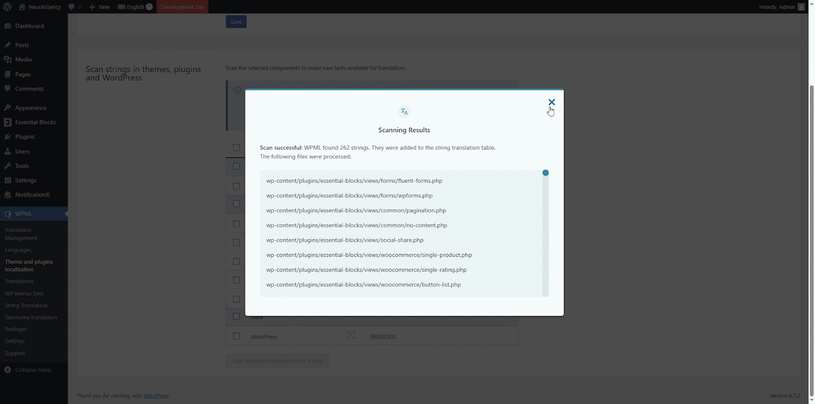 How to Translate Essential Blocks for Gutenberg Pages with WPML 13 String Translation in WPML