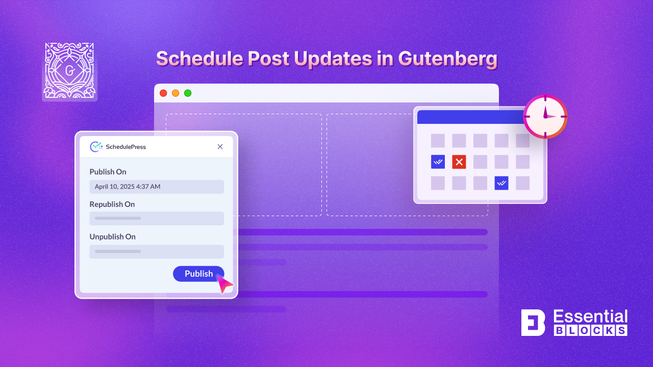 Schedule Post Updates In Gutenberg