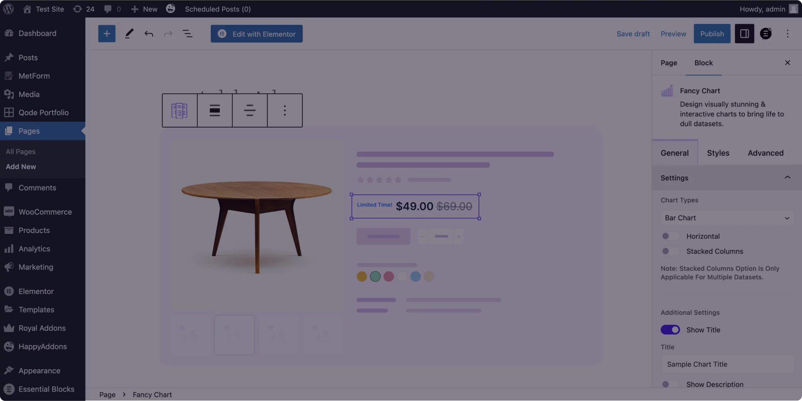 Woo Product Details