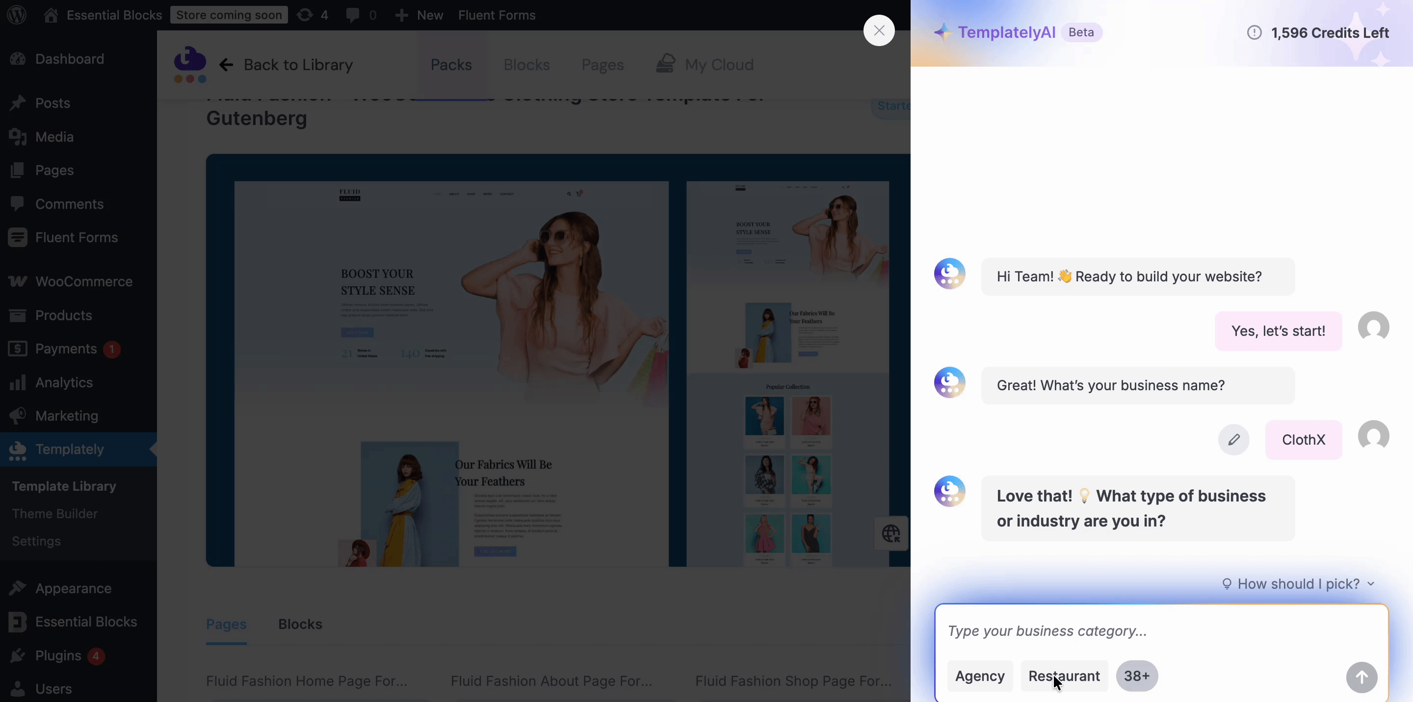 5 Best WordPress eCommerce Plugins for Black Friday 2025 4 Templately AI on eCommerce website