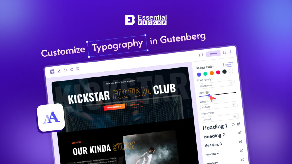 Customize Typography in Gutenberg Globally