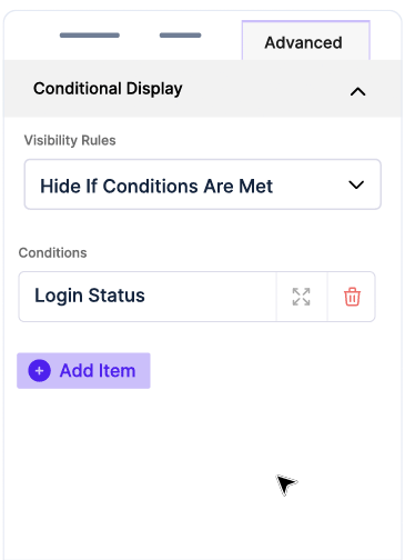 Conditional Display