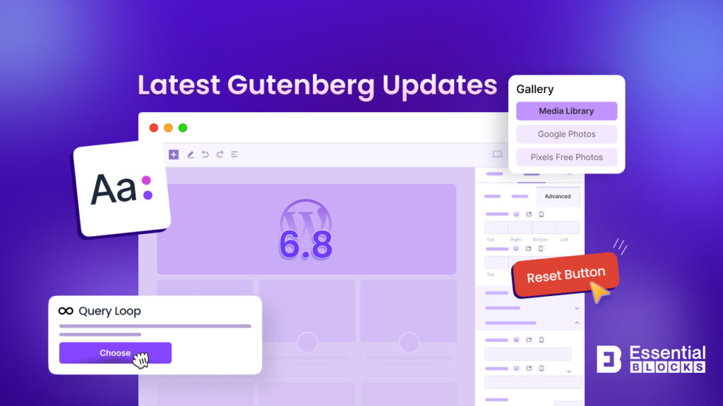 WordPress 6.8 Gutenebrg updates