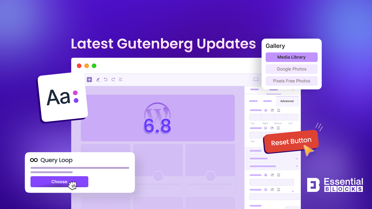 WordPress 6.8 Gutenebrg updates