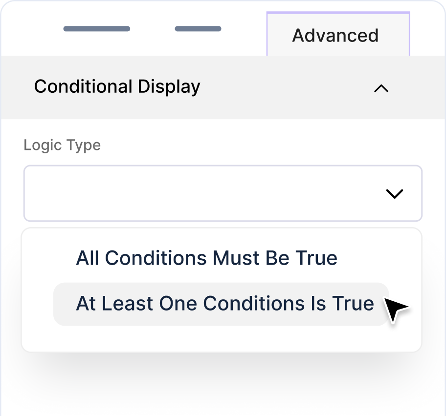 Conditional Display