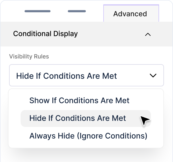 Conditional Display