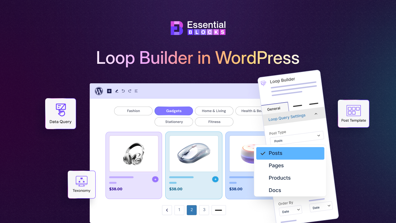 Loop Builder in Essential Blocks