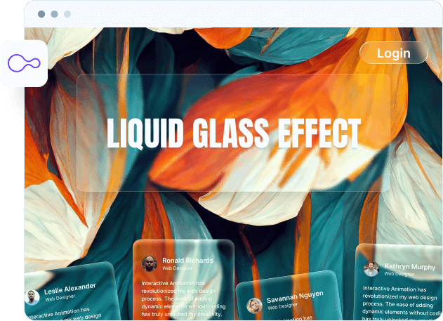 Gutenberg Liquid Glass Effect