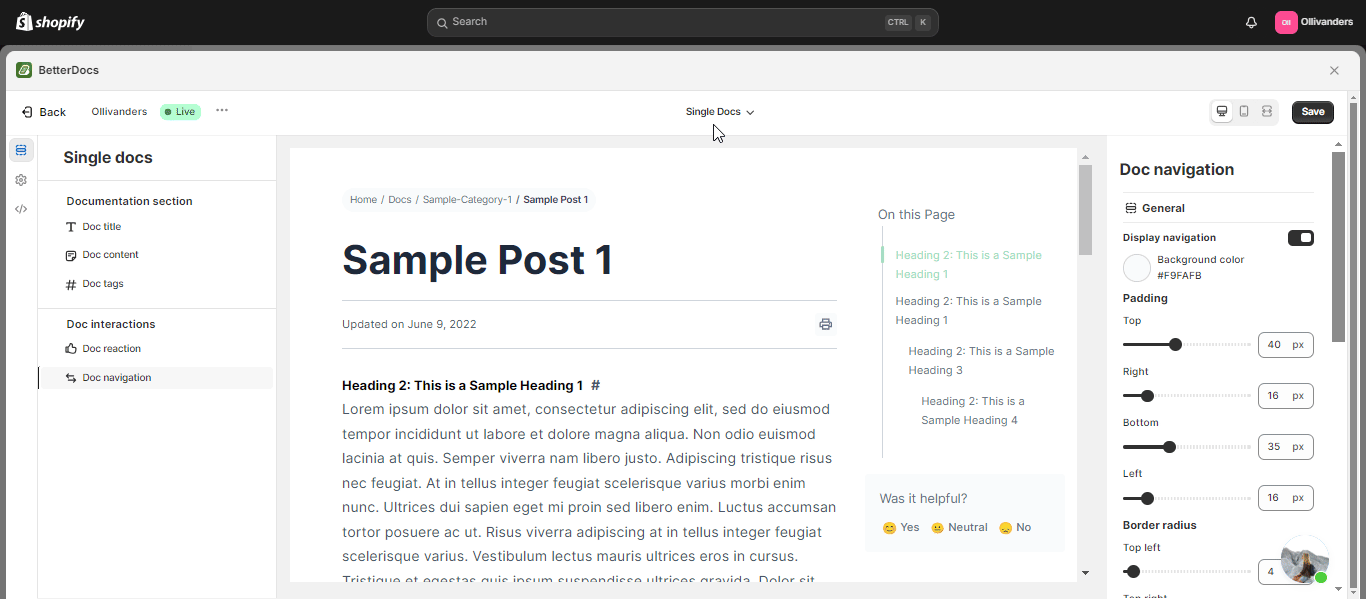 BetterDocs AI-powered knowledge base