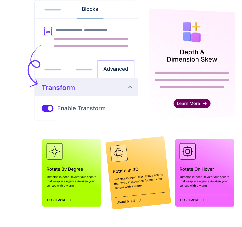 Transform 1 Transform effects of Essential Blocks