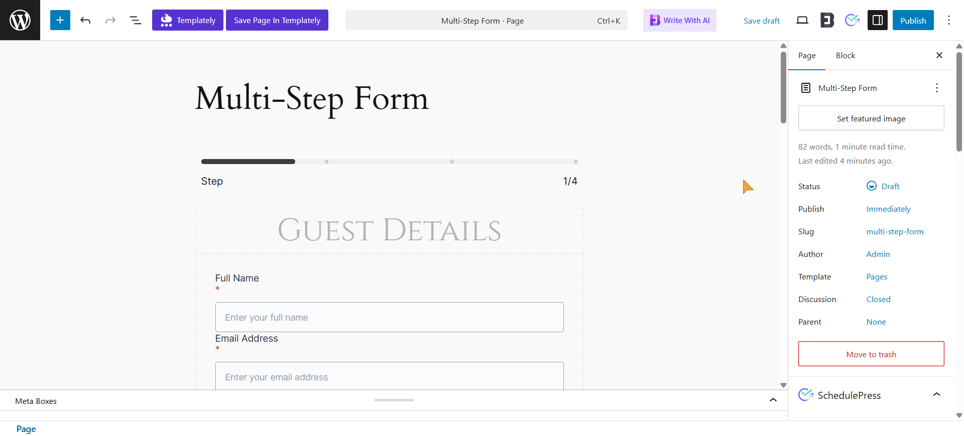 3+ Stunning Templates to Design Multi-Page WordPress Forms (No Code) 3 Multi‑Step Form