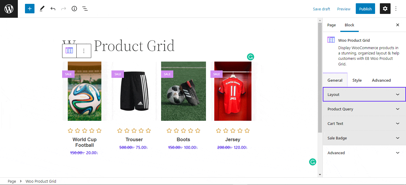 EB Woo Product Grid 6 CoBlocks vs Essential Blocks: Best Gutenberg Editor Plugins Compared