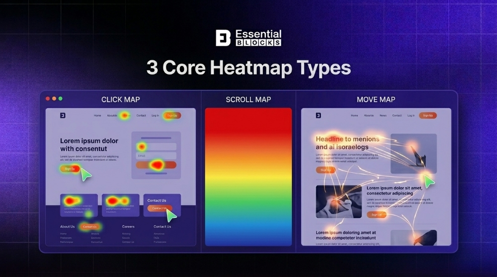 Heatmap Analytics: What Users Actually Click on Modern Websites 2 Types of Heatmap Analytics You Should Know