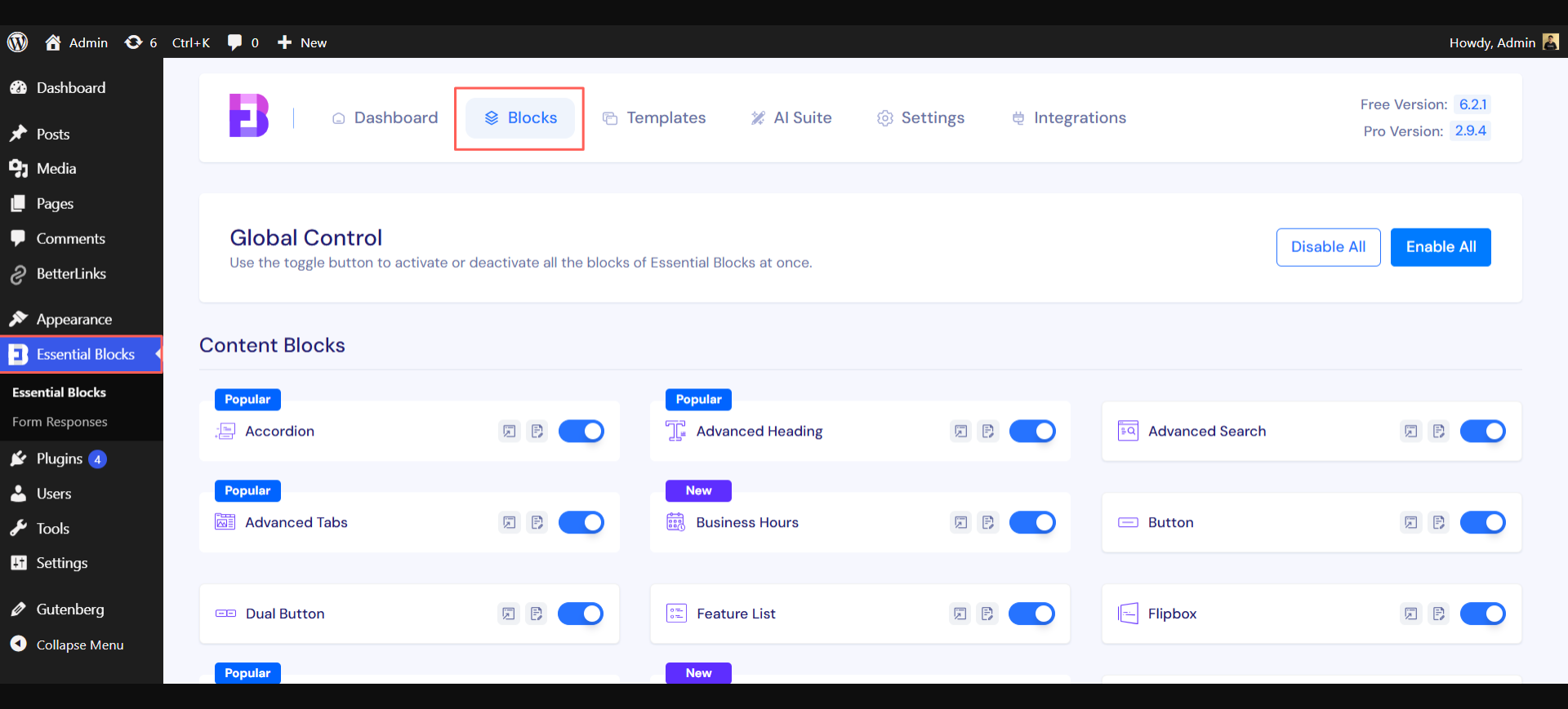 EB Facebook Feed 15 Enable Facebook Feed Block