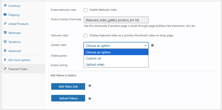 How to Create Interactive Product Video Gallery for WooCommerce 5 Image source: WooCommerce — Add Featured Videos in Product Gallery