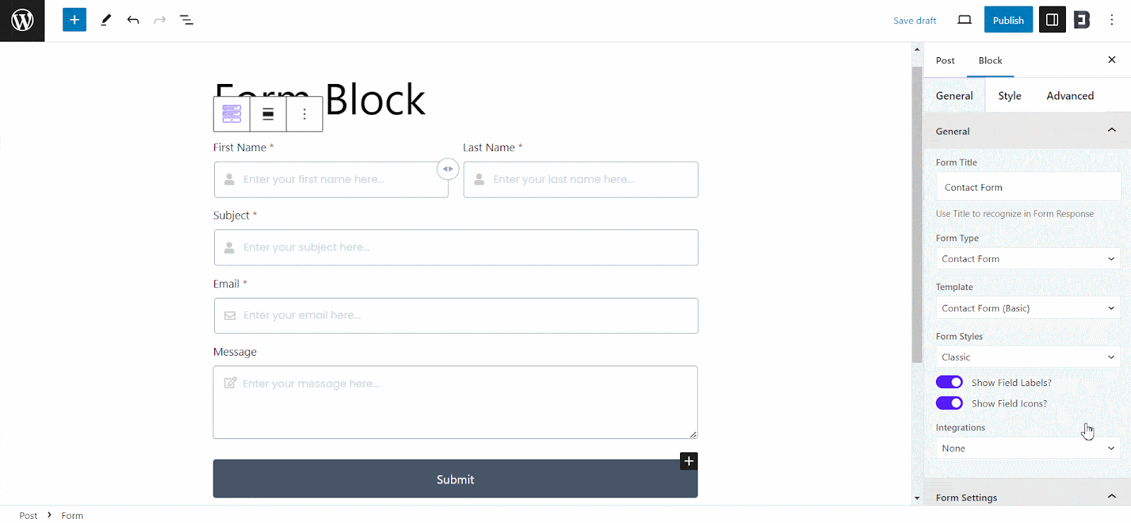 EB Form Block 3 Form Block